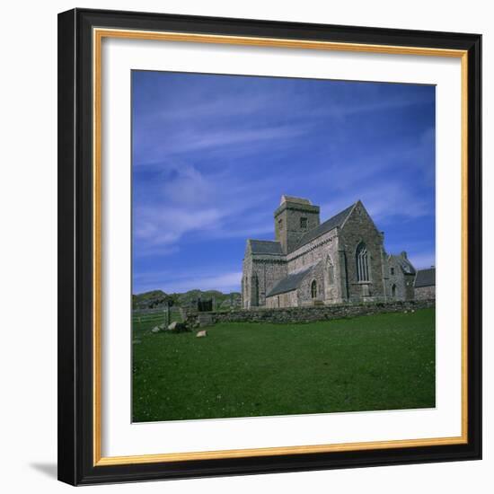 Abbey on Iona, Scotland, United Kingdom, Europe-Geoff Renner-Framed Photographic Print