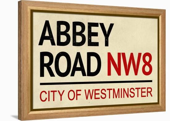 Abbey Road NW8 Street-null-Framed Stretched Canvas