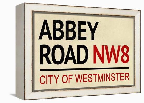 Abbey Road NW8 Street-null-Framed Stretched Canvas