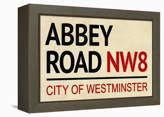 Abbey Road NW8 Street-null-Framed Stretched Canvas