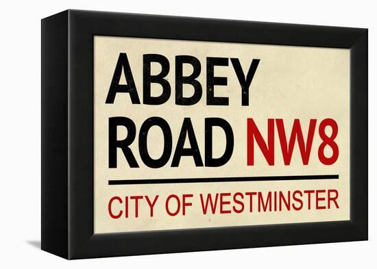 Abbey Road NW8 Street-null-Framed Stretched Canvas