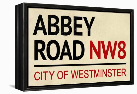 Abbey Road NW8 Street-null-Framed Stretched Canvas