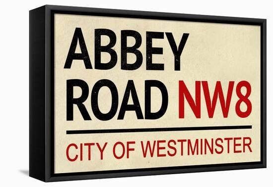 Abbey Road NW8 Street-null-Framed Stretched Canvas