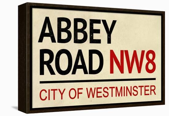 Abbey Road NW8 Street-null-Framed Stretched Canvas