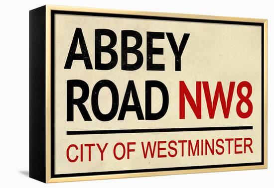 Abbey Road NW8 Street-null-Framed Stretched Canvas