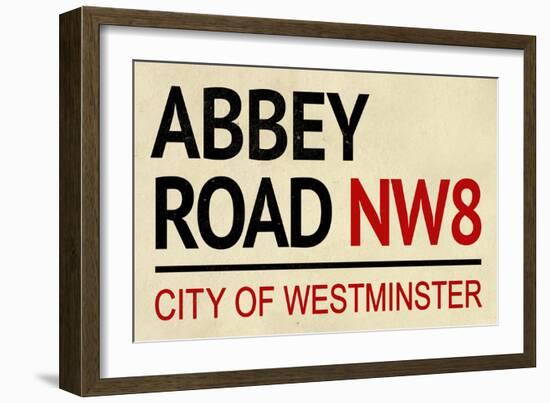 Abbey Road NW8 Street-null-Framed Art Print