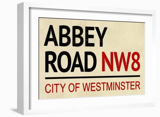 Abbey Road NW8 Street-null-Framed Art Print