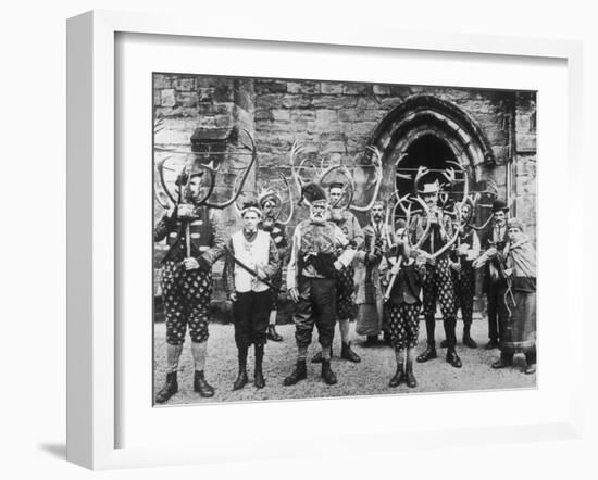 Abbots Bromley Horn Dance-Sir Benjamin Stone-Framed Photographic Print