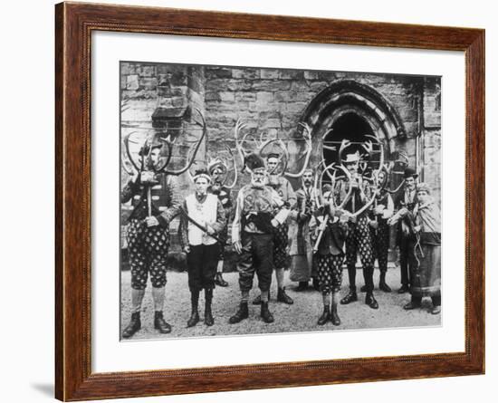 Abbots Bromley Horn Dance-Sir Benjamin Stone-Framed Photographic Print