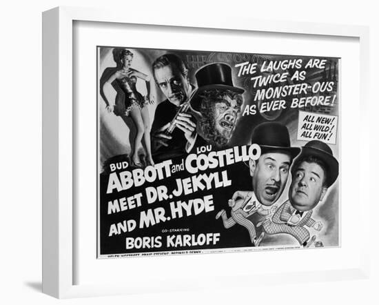 Abbott and Costello Meet Dr. Jekyll and Mr. Hyde, 1953-null-Framed Art Print