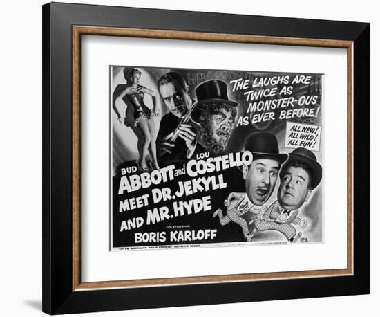 Abbott and Costello Meet Dr. Jekyll and Mr. Hyde, 1953-null-Framed Premium Giclee Print