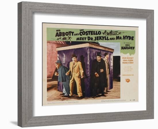 Abbott and Costello Meet Dr. Jekyll and Mr. Hyde, 1953-null-Framed Art Print