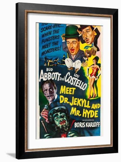 Abbott and Costello Meet Dr. Jekyll and Mr. Hyde-null-Framed Art Print