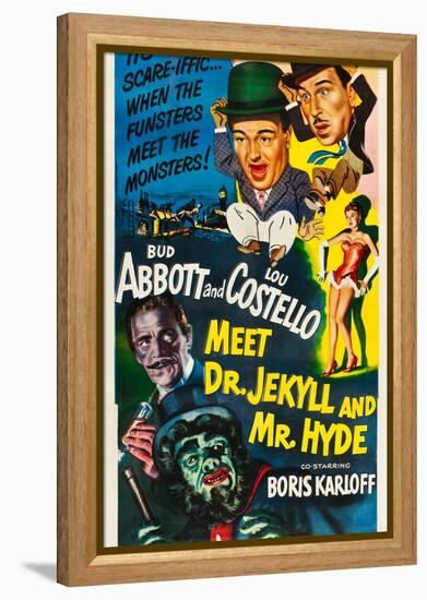 Abbott and Costello Meet Dr. Jekyll and Mr. Hyde-null-Framed Stretched Canvas