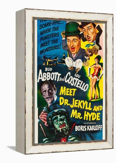 Abbott and Costello Meet Dr. Jekyll and Mr. Hyde-null-Framed Stretched Canvas