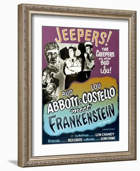 Abbott And Costello Meet Frankenstein, 1948-null-Framed Art Print