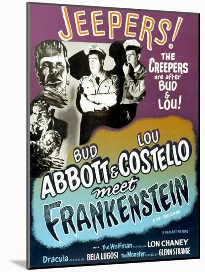 Abbott And Costello Meet Frankenstein, 1948-null-Mounted Art Print