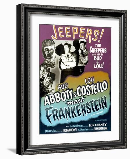 Abbott And Costello Meet Frankenstein, 1948-null-Framed Art Print