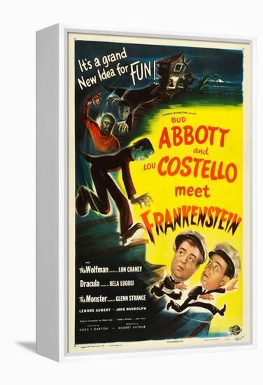 Abbott and Costello Meet Frankenstein, Lou Costello, Bud Abbott, 1948-null-Framed Stretched Canvas