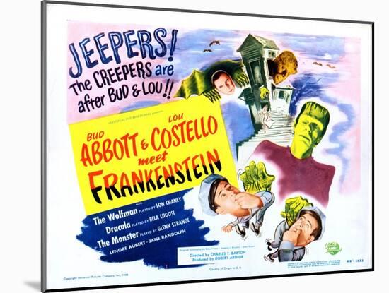 Abbott and Costello Meet Frankenstein-null-Mounted Art Print