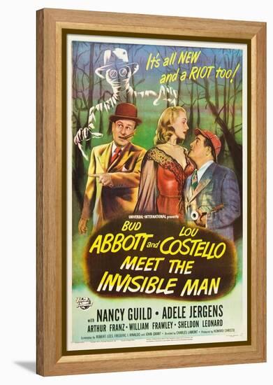 Abbott And Costello Meet the Invisible Man, Bud Abbott, Adele Jergens, Lou Costello, 1951-null-Framed Stretched Canvas