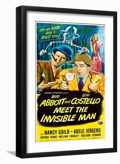 Abbott and Costello Meet the Invisible Man-null-Framed Art Print