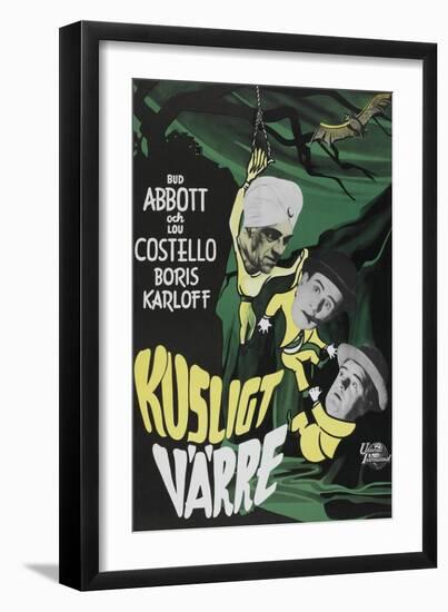 Abbott and Costello Meet the Killer-null-Framed Art Print