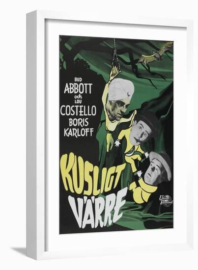 Abbott and Costello Meet the Killer-null-Framed Art Print