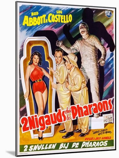 Abbott and Costello Meet the Mummy (aka 2 Nigauds Chet Les Pharaons)-null-Mounted Art Print