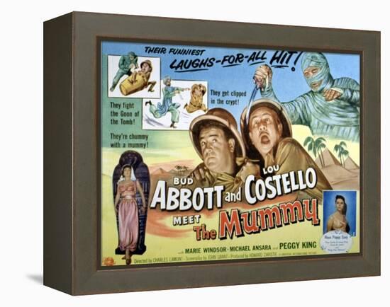 Abbott And Costello Meet the Mummy, Lou Costello, Bud Abbott, 1955-null-Framed Stretched Canvas