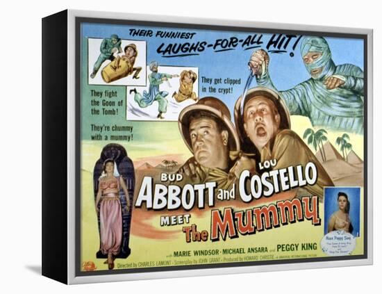 Abbott And Costello Meet the Mummy, Lou Costello, Bud Abbott, 1955-null-Framed Stretched Canvas