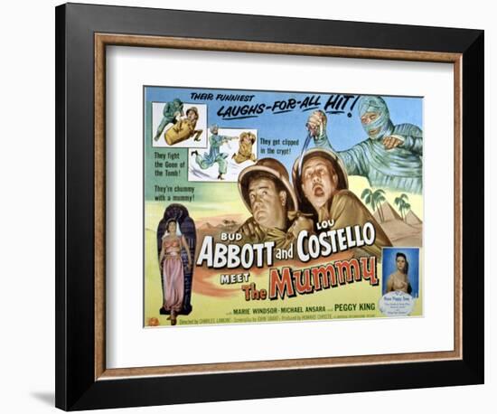 Abbott And Costello Meet the Mummy, Lou Costello, Bud Abbott, 1955-null-Framed Art Print