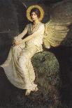 Winged Figure Seated Upon a Rock, 1900-Abbott Handerson Thayer-Framed Premier Image Canvas