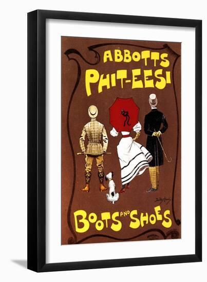 Abbotts Phit-Eesi Boots and Shoes, C1887-1922-Dudley Hardy-Framed Giclee Print