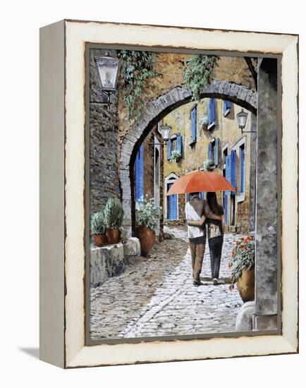 Abbracciati Sotto l’arco-Guido Borelli-Framed Premier Image Canvas