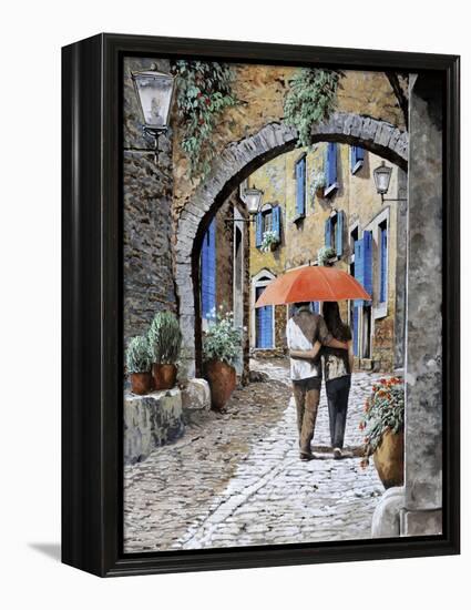 Abbracciati Sotto l’arco-Guido Borelli-Framed Premier Image Canvas