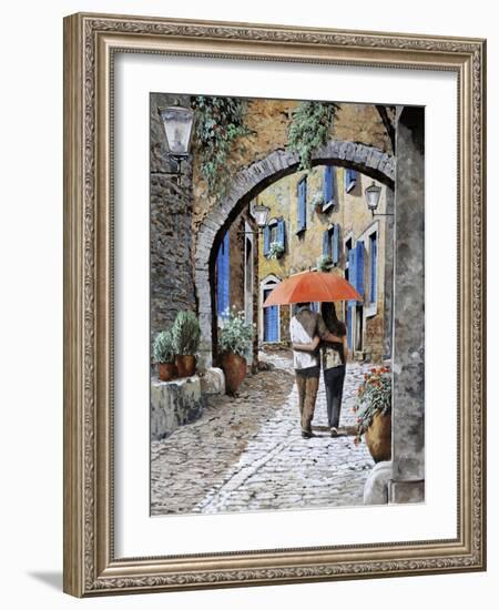 Abbracciati Sotto l’arco-Guido Borelli-Framed Giclee Print