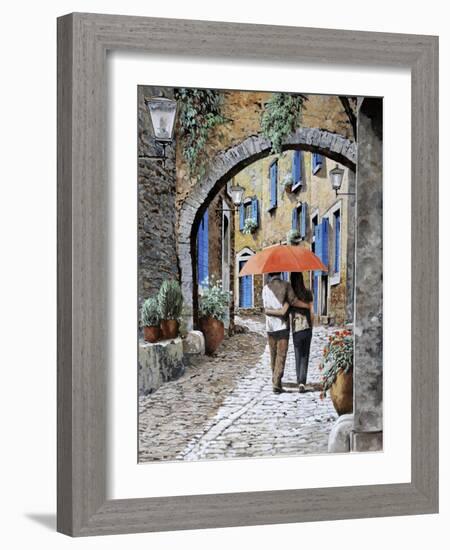 Abbracciati Sotto l’arco-Guido Borelli-Framed Giclee Print