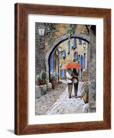 Abbracciati Sotto l’arco-Guido Borelli-Framed Giclee Print