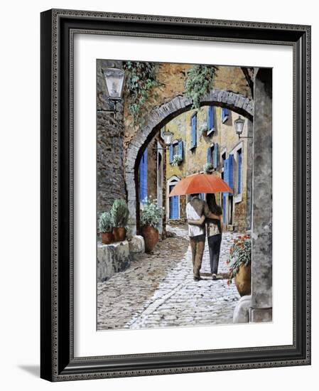 Abbracciati Sotto l’arco-Guido Borelli-Framed Giclee Print