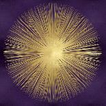 Sunburst Gold on Purple I-Abby Young-Art Print