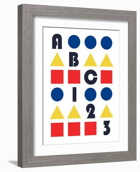 ABC 123-null-Framed Giclee Print