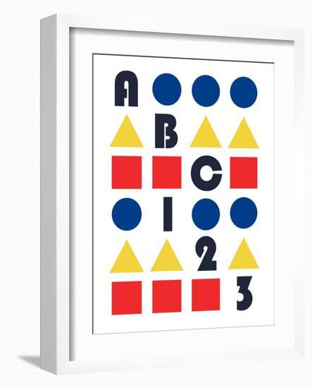 ABC 123-null-Framed Giclee Print