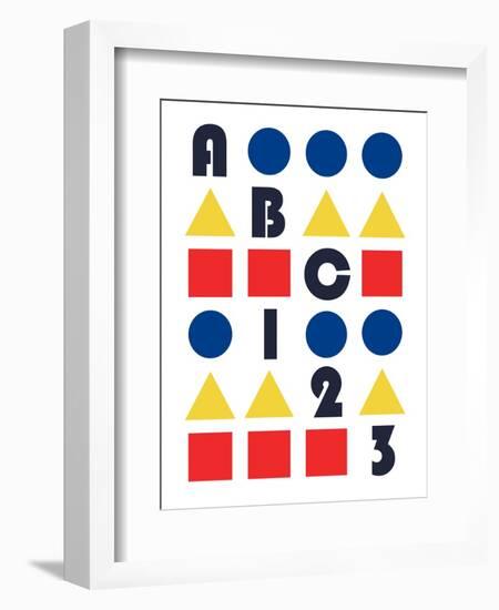 ABC 123-null-Framed Giclee Print