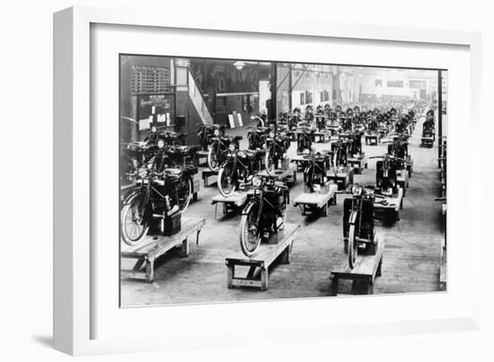 ABC Motorbike Factory, 1921-null-Framed Photographic Print