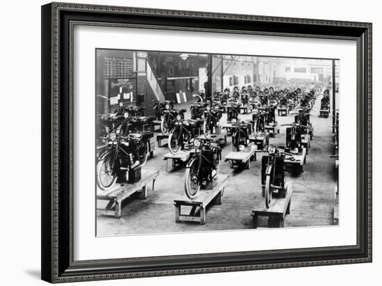 ABC Motorbike Factory, 1921-null-Framed Photographic Print