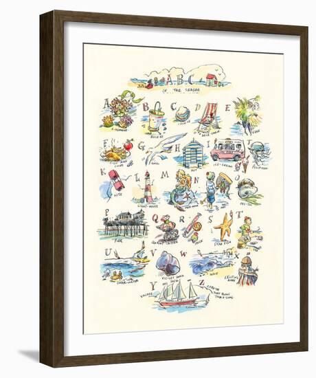 ABC of The Seaside-Claire Fletcher-Framed Giclee Print