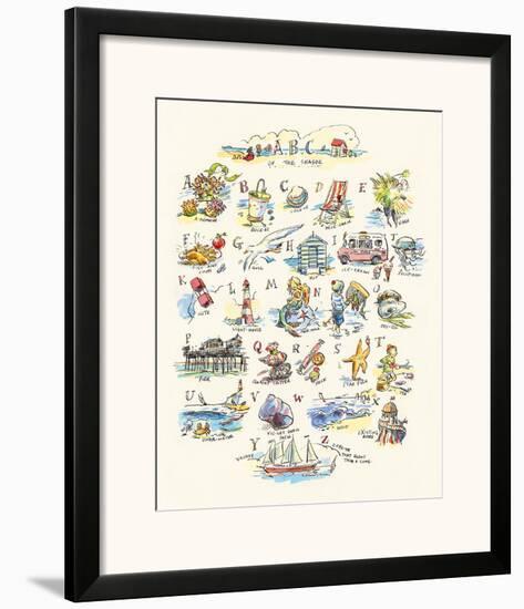ABC of The Seaside-Claire Fletcher-Framed Art Print