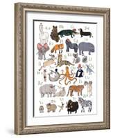 ABC Party Animal-Hanna Melin-Framed Art Print