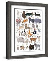 ABC Party Animal-Hanna Melin-Framed Art Print